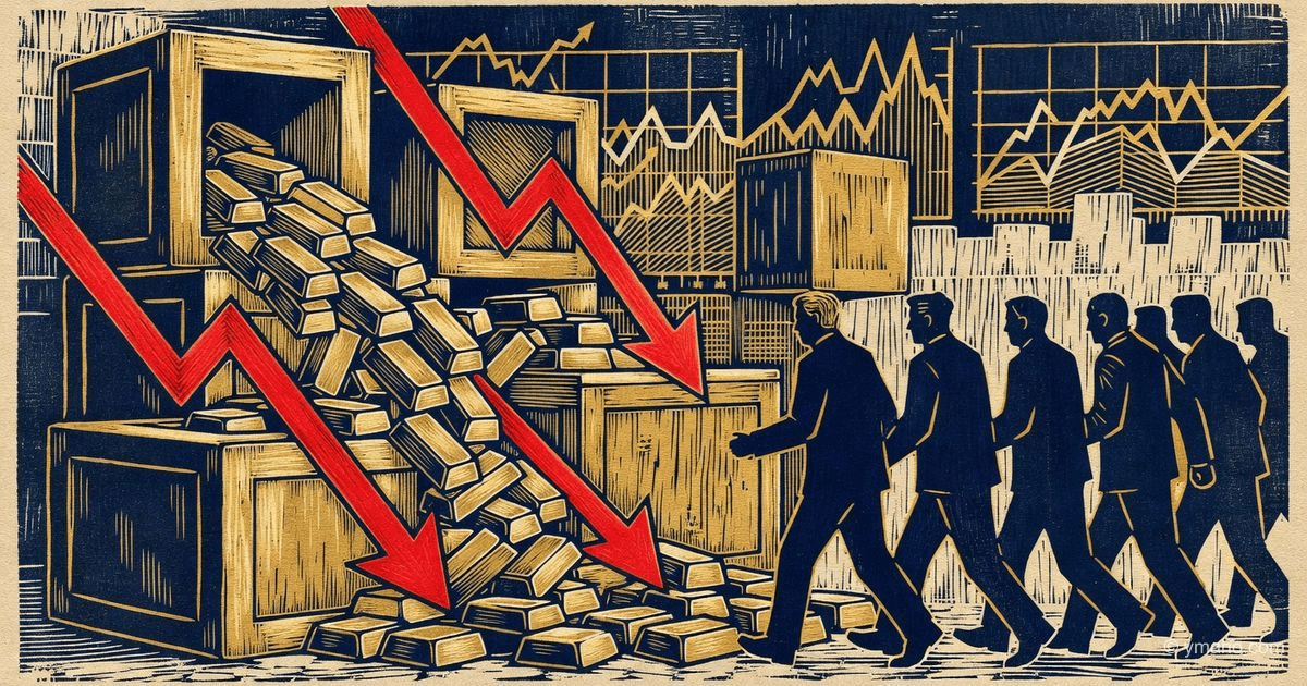 Odliv zlatých ETF: investoři vybírají rekordní prostředky