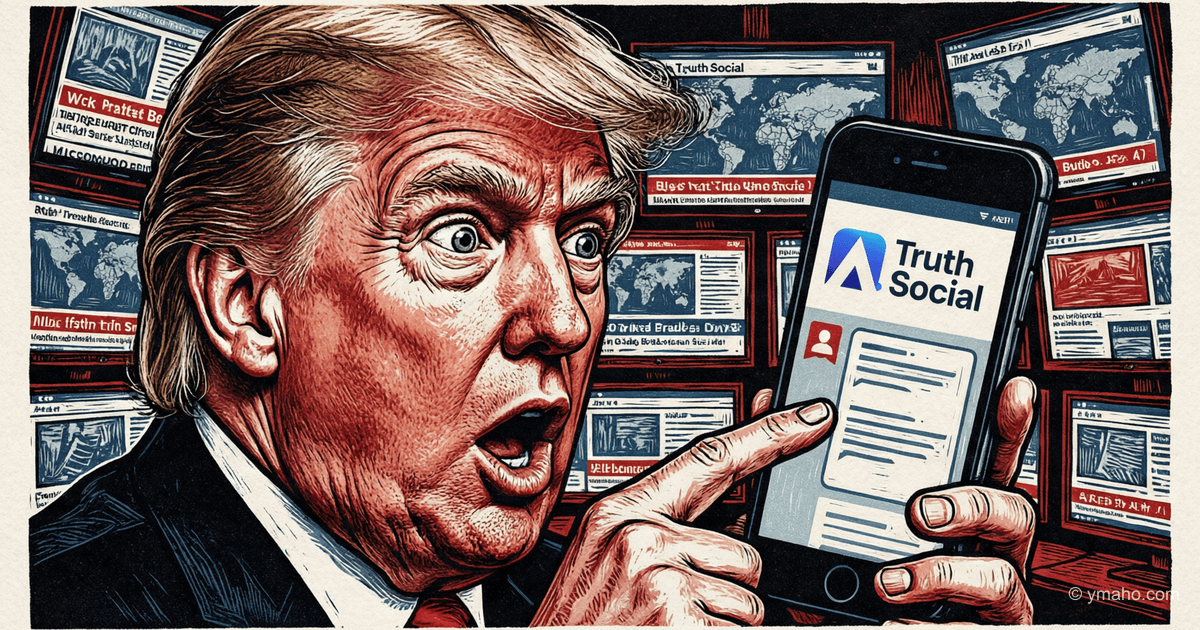 Trump accidentally published a private message on Truth Social: scandal