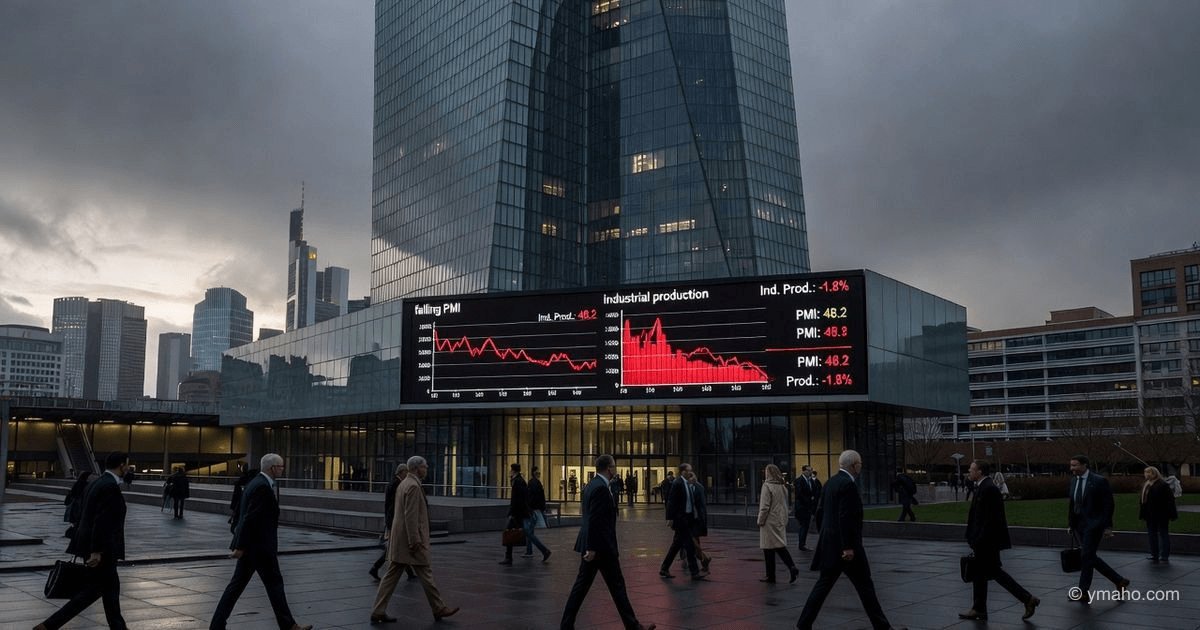 Recession in Eurozone industry: PMI fell to 45.8