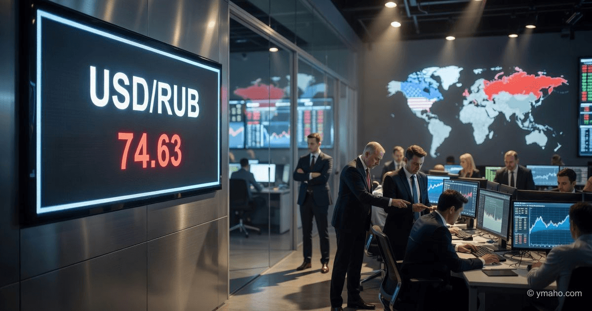 Dolar klesl pod 75 rublů: analýza oslabení geopolitické prémie