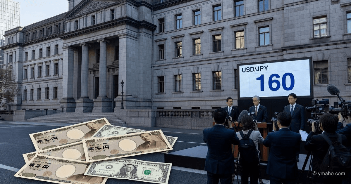 Subida de tipos del Banco de Japón: el yen cae a 160