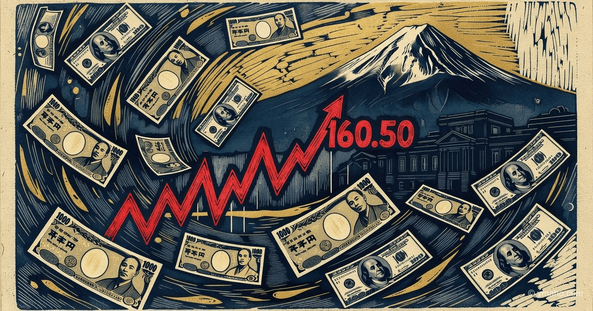 Yen at 160.50: consolidation before Bank of Japan intervention