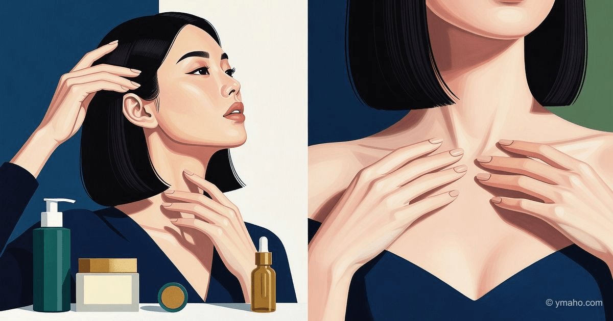 Korean trend 'third part of the body': scalp and décolleté care