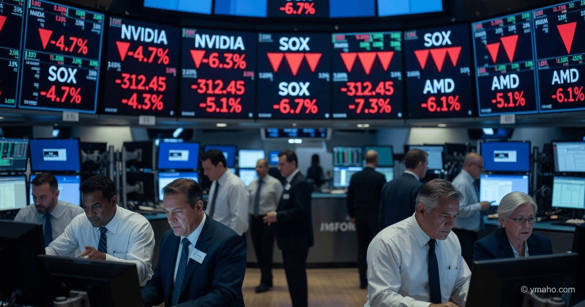 Nasdaq crash: massive sell-off in the chip sector on June 26, 2026