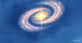 Junge Galaxie mit alten Sternen – Einstein-Cross-Entdeckung