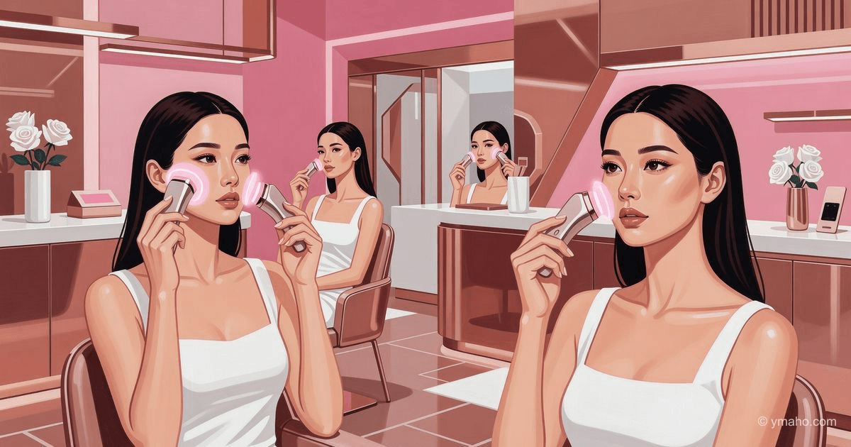 MediCube Pink Lounge Seoul: Age-R Booster Pro X2 beauty technologies