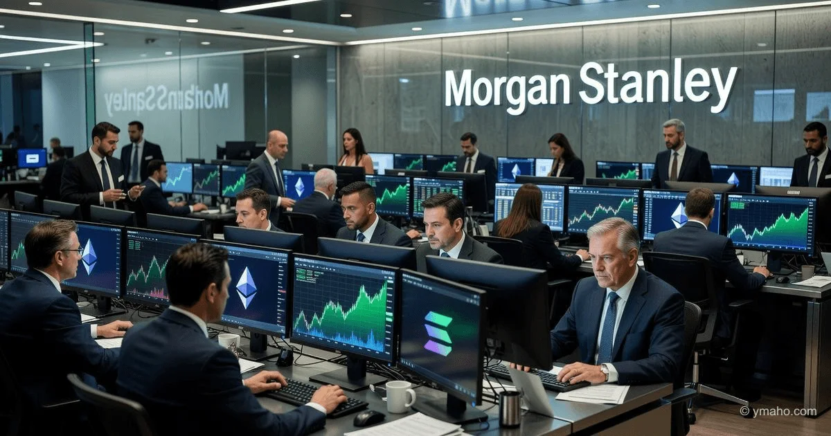 Morgan Stanley launches ETFs on ETH and SOL with a 0.14% fee and staking