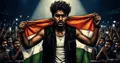 Pakistani rapper Talha Anjum with Indian flag causes scandal