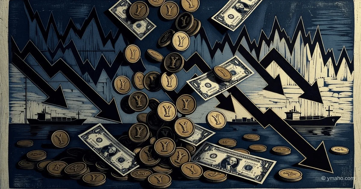 Why did the yuan collapse to a minimum despite the export boom?