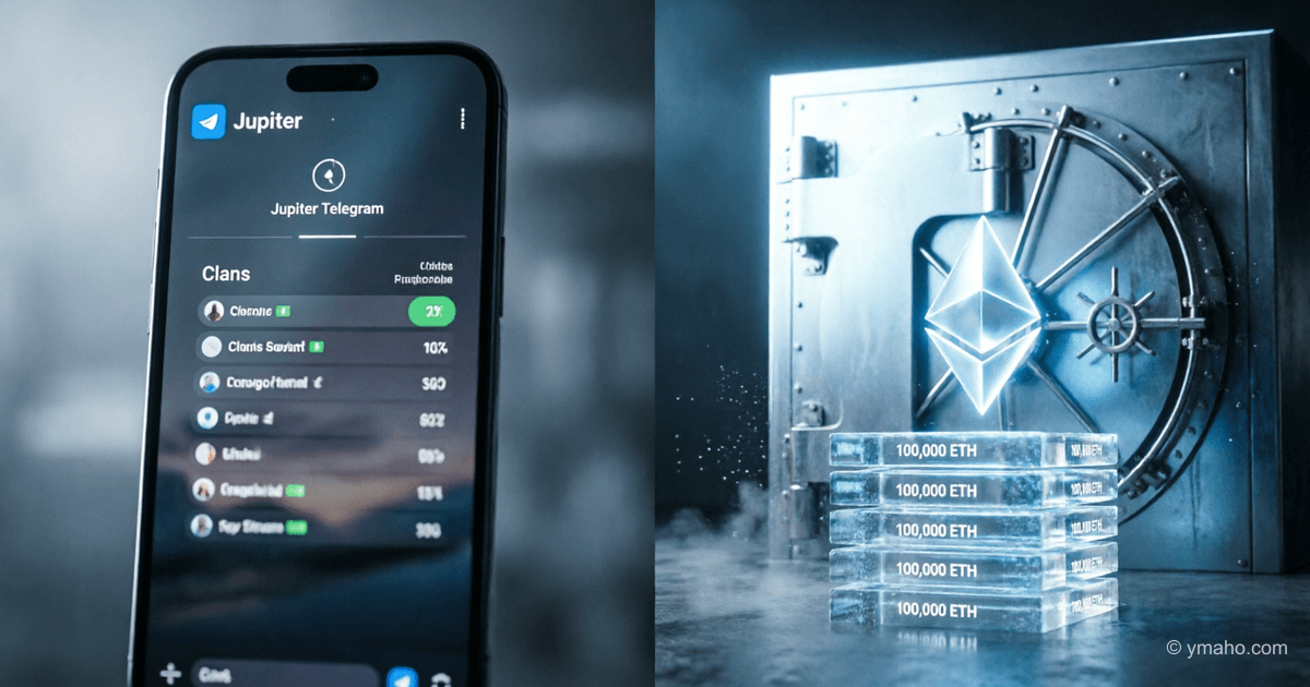 Jupiter launched a Telegram bot and clans, Bitmine bought ETH