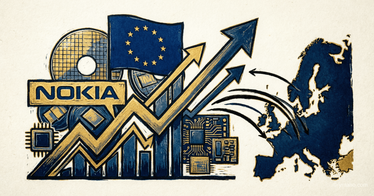 Nokia and Infineon leaders of growth in Europe: +9.6% and 8% in a day