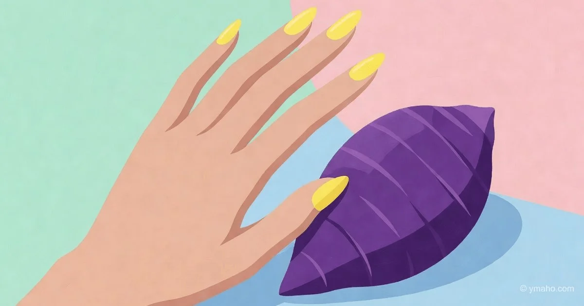 Banana manicure and ube: a new era of edible beauty