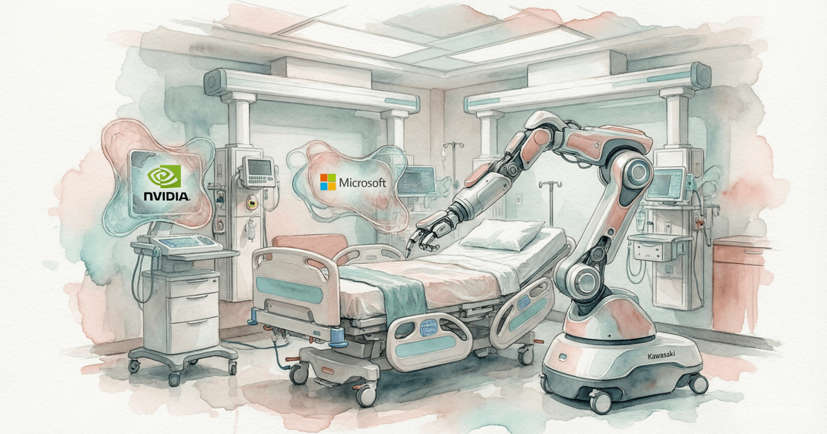 Physical AI in Medicine: Kawasaki, NVIDIA and Microsoft Create Robots for Hospitals