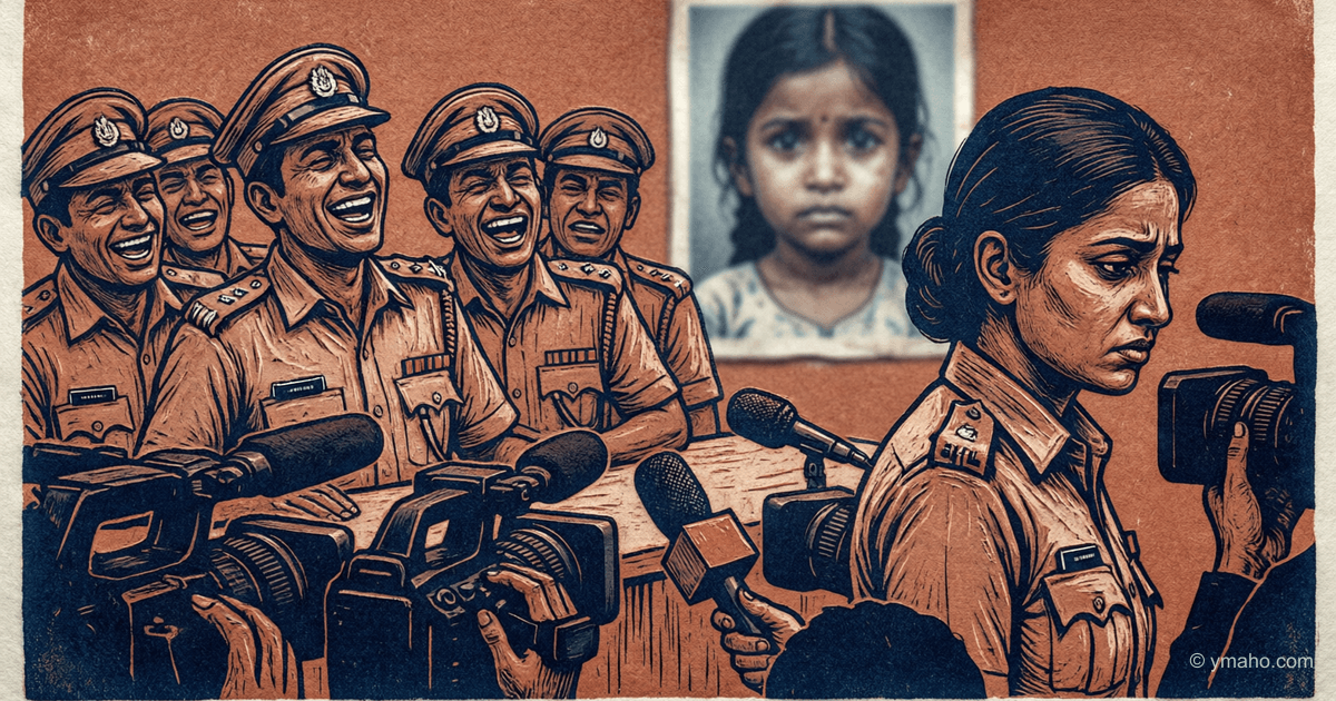 Scandal in Tamil Nadu: police officers laugh at girl's murder