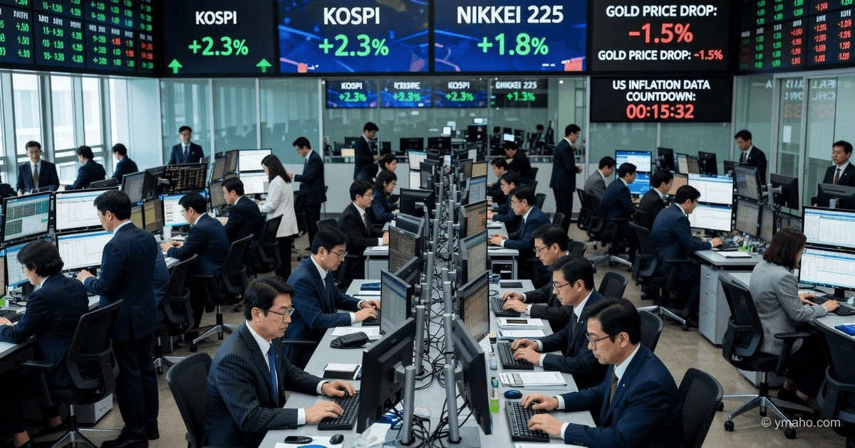 Asian stock markets rebounded: Kospi rally and gold decline