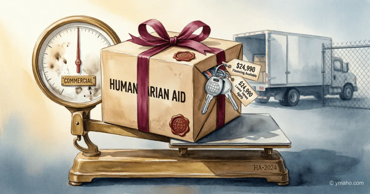 Humanitarian aid or business? Analysis of a border scheme