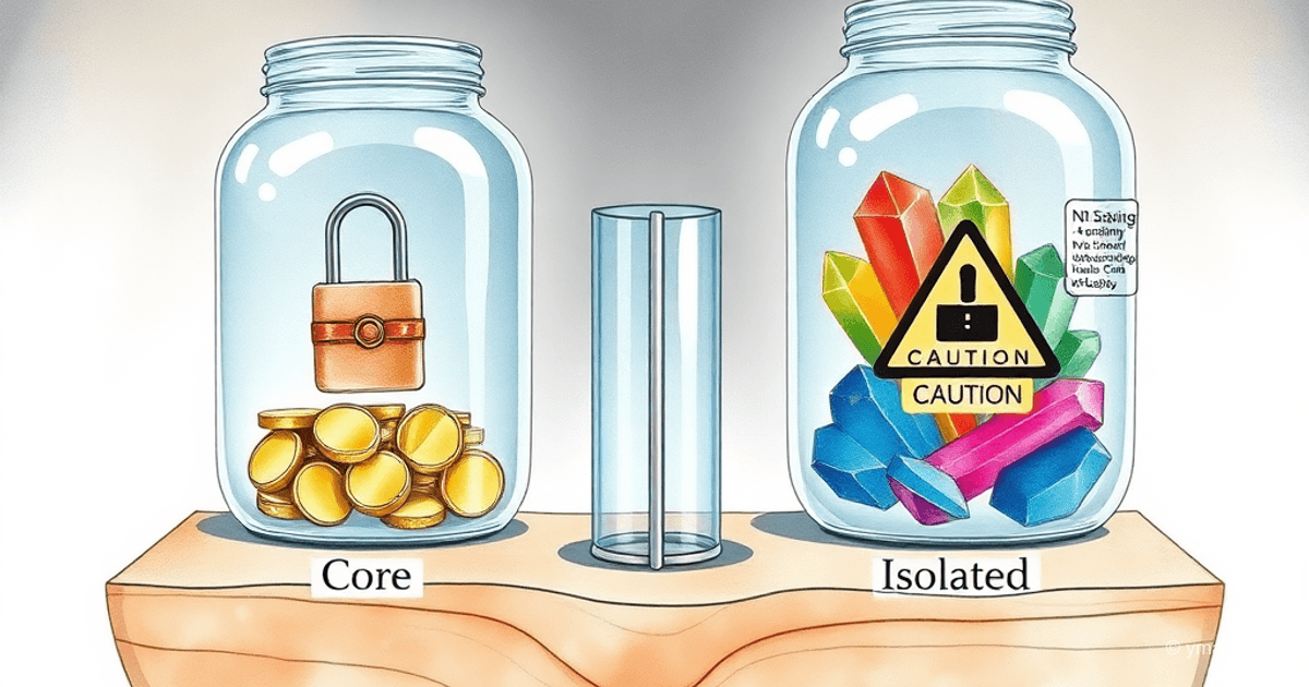 Core vs Izolované pooly: Průvodce bezpečností DeFi